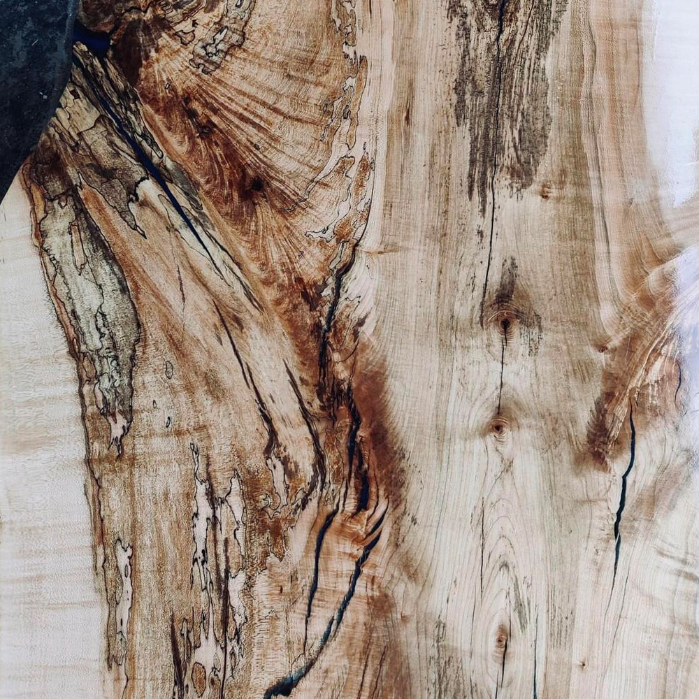 Holztischplatte, die altern kann